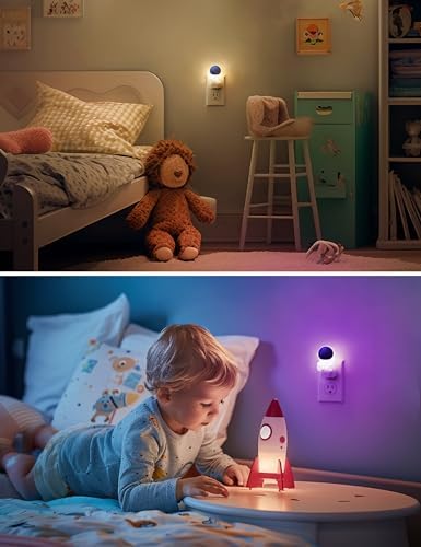L LOHAS LED Night Light for Kids, 3D Space Night Light Plug in