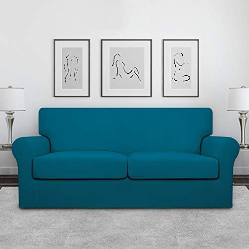 Easy-Going Stretch Oversized Loveseat Couch Cover for 2 Cushion Washable