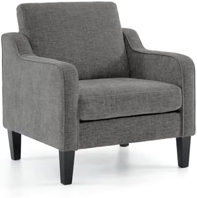 VINGLI Accent Chair, Chenille Upholstered Armchair, 380 LBS, Living Room