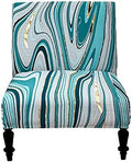 Eco-Ancheng Armless Chair Slipcover - Removable, Washable, Printed Accent Chair Covers for Living & Dining Room