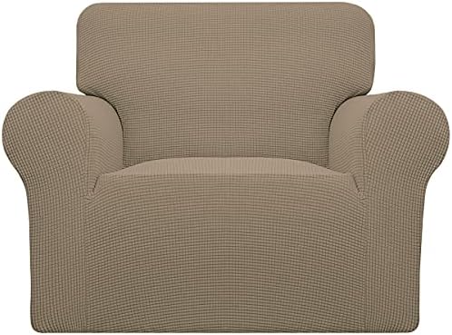 Easy-Going Stretch Chair Slipcover with Arm Washable Natural