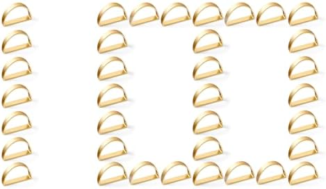 APTWOW Gold Napkin Rings Set of 100, Thanksgiving Christmas Table Decor