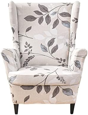 NILUOH Wingback Chair Covers 2-Piece, Armchair Slipcovers for Living Room