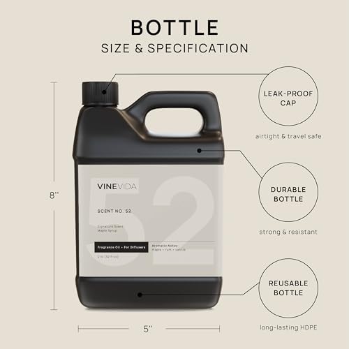 VINEVIDA [32 Fl Oz] Maple Syrup Fragrance Oil for Cold Air Diffusers, Essential Oils for Diffuser Oil Refill & Air Freshener Room Spray