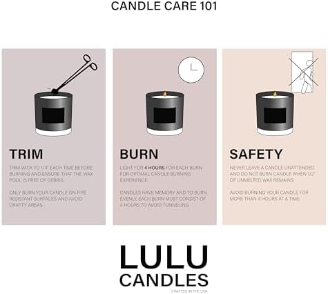 Lulu Candles | Ocean Breeze | Highly Scented Candles for Home | Soy Blend Jar Candle with 100% Cotton Wick | Slow Burning (6 Oz.)