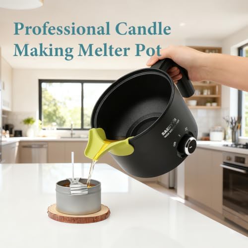 SAEUYVB Candle Making Kit with 1.8L Wax Melter Pot
