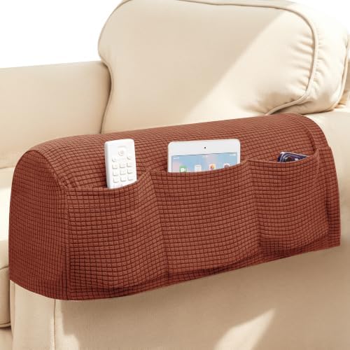 SUBRTEX Stretch Couch Arm Covers Set of 2, Non-Slip Sofa Armrest Slipcovers