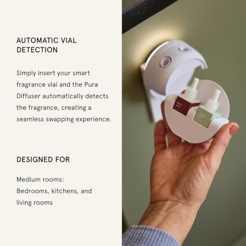 Pura x Studio McGee Home Diffuser Refill, 2 Pack, French Linen