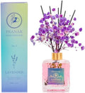 PEANÄK Lavender Reed Diffuser Set - 6.76 fl oz Scented Oil Diffuser with Natural Essential Oils & Sticks for Home, Bathroom & Bedroom Decor - Long-Lasting Aromatherapy Gift