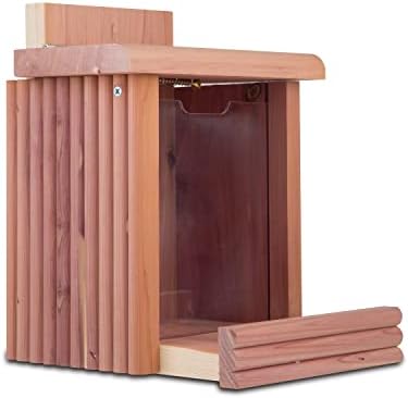 Pennington Cedar Squirrel Snacker Feeder, Squirrel Feeder, 2.75 LB