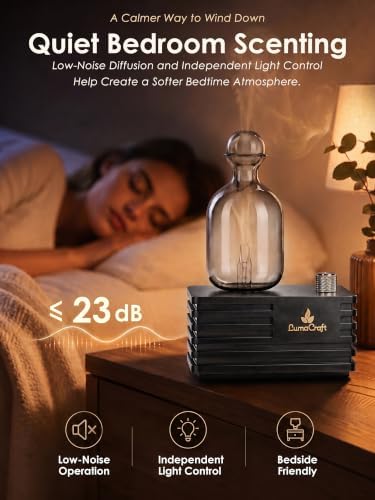 Waterless Essential Oil Diffuser for Home with 3 Oils, 4 Modes
