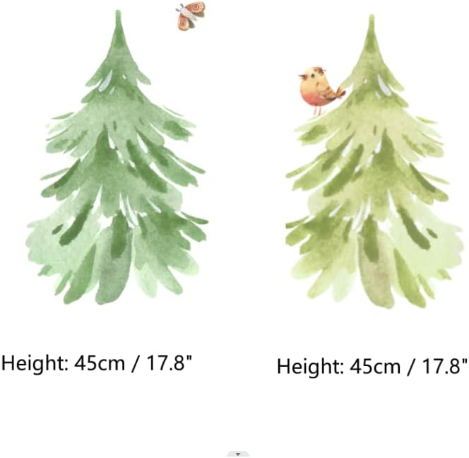 Woodland Wall Decals Stickers Peel and Stick for Baby Boys Girls Nursery Bedroom Netral Decor,Woodland Animals Wall Decals Stickers Forest Animals Bear Fox Owl Raccoon Deer