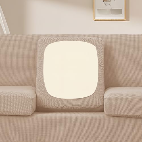 U-NICE HOME 3 Pieces Stretch Couch Cover Sofa Slipcover, Camel
