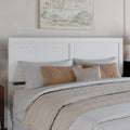 AFI, Canyon King Solid Wood Rustic Farmhouse Headboard, White