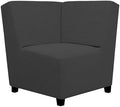 Easy-Going Stretch Soft Sectional Corner Sofa Couch Slipcover Dark Gray