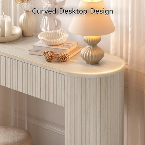 ONBRILL 63 Inch Console Table with 2 Drawers, Entryway Tables with Storage