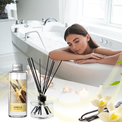 SCENTORINI Reed Diffuser Oil Refill Set, Vanilla Diffuser Oil 6.76 Fl Oz