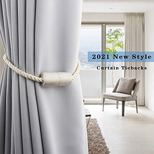 Magnetic Curtain Tiebacks Holdbacks Decorative Tie Backs for Windows Porlau