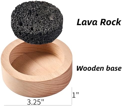 Small Passive Lava Rock Diffuser for Essential Oils Great for Decorating at Desk, Office or Car