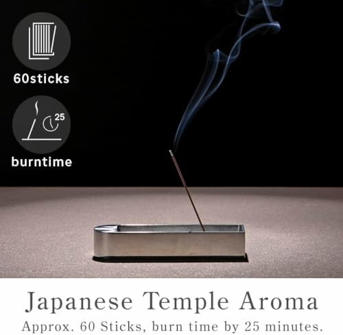 Kyoto Palo Santo Incense Sticks - Japanese Aroma, Ideal for Relaxation & Meditation, Approx. 60 Sticks (0.044 Pounds) - Premium Quality Incense for Spiritual & Home Use Nagomikobo