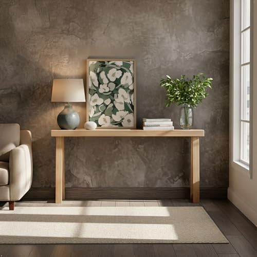 Plank+Beam Classic Console Table, 66 Inch, Blonde