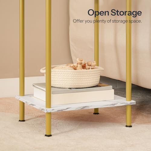 HOOBRO End Tables Set of 2, Small Side Tables, Nightstands for Small Spaces