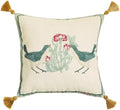 patdrea Designer French Vintage Throw Pillow Cover,18"x18"