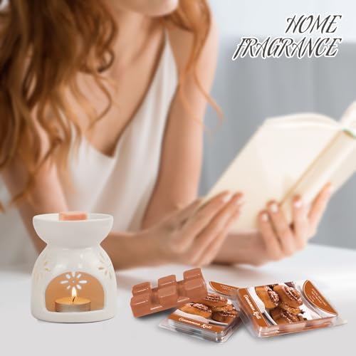 SCENTORINI Wax Melts, Wax Cubes Winter Scents, Cinnamon Roll Scent, 4 Pack