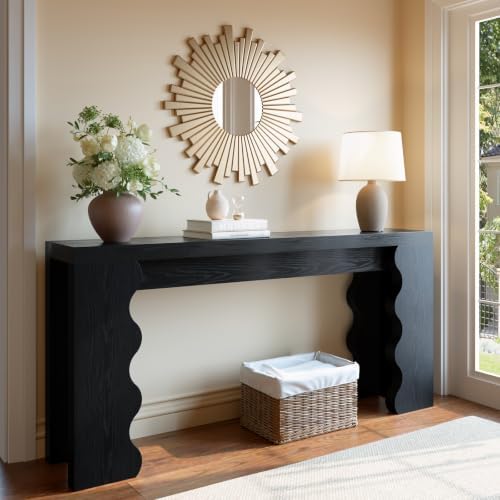 70.9" Farmhouse Entryway Table, Wood Console Table, Behind Couch table
