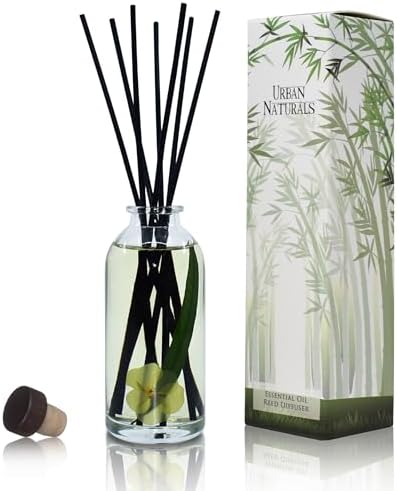 Urban Naturals Reed Diffuser Set, Lemongrass Verbena - Bathroom Shelf Décor