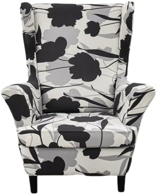 NILUOH Wingback Chair Covers 2-Piece, Armchair Slipcovers for Living Room