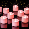 Homemory 24-Pack Pink Flameless Battery Tea Light Candles, 200+ Hours