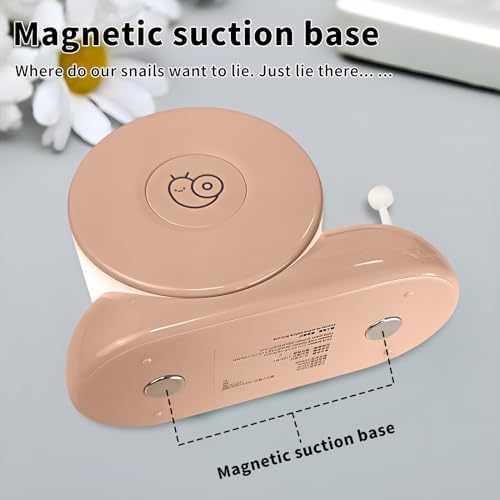 Cute Snail Night Light | Magnetic Base Dimmable Bedside Lamp | 800mAh Long-Lasting Soft Light |USB Rechargeable Timer Safe Portable LED Lamps|Breastfeeding Dorm Room Decor