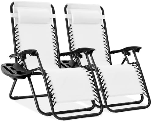 Best Choice Products Zero Gravity Chair Recliner, White
