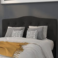 Flash Furniture Full Tufted Fabric Headboard, Black