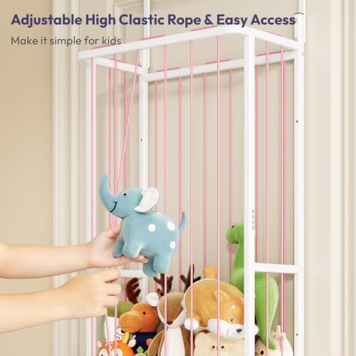 Stuffed Animal Storage, Wall & Door Mounted Plush Toy Organizer