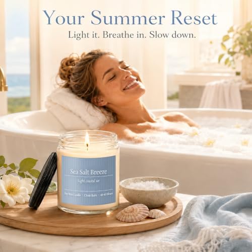 Scented Candles Gift Set,6 Pack Spring Summer Soy Wax Aromatherapy Candles