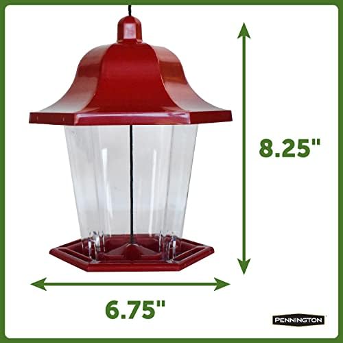Pennington Songbird Lantern Bird Feeder, Ideal for Small Birds, 1 Pound Capacity (Pack of 4)