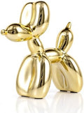 Gold Balloon Dog Decor,Gold Room Decors,Balloon Animal Preppy Room Shelf Decor,Cute Statue Home Decors,Bedroom Modern Sculpture Desk Decoration,Golden Decorations Figurines