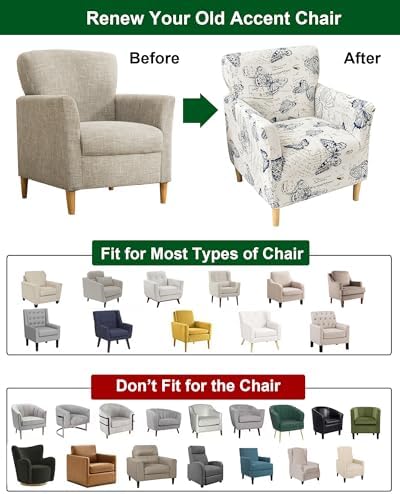 CRFATOP Accent Chair Cover, Stretch Armchair Slipcover for Living Room,42