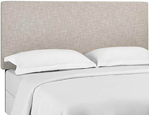 Modway Taylor Full/Queen Upholstered Linen Fabric Headboard, Beige