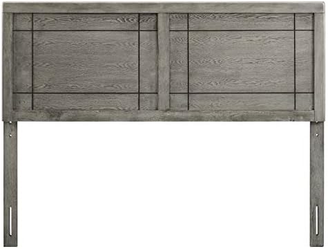 Modway MOD-6221-GRY Archie Full Wood Headboard, Gray