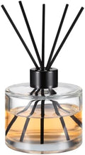 1set Glass Bottles Reed Diffuser Bottle Black Rattan Sticks Refillable Perfume Diffuser for Home Car Living Room Decor and Spa