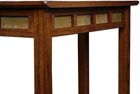 Leick Home Sibley Console Table, 28", Rustic Oak