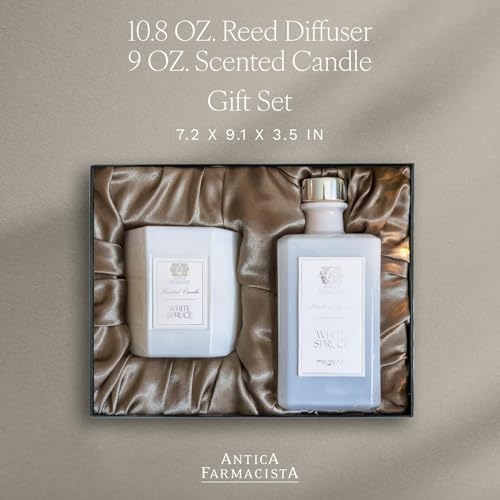 Antica Farmacista Reed Diffuser & Candle Set, White Spruce