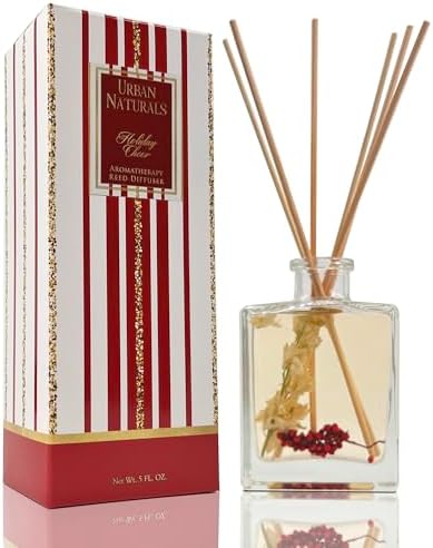 Urban Naturals Reed Diffuser Set, Holiday Cheer - Bathroom Shelf Décor