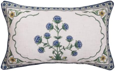 patdrea Designer French Vintage Throw Pillow Cover,12"x20"
