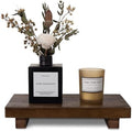 Wood Bathroom Tray Farmhouse Decor Kitchen Soap Holder, 9"x6" Walnut