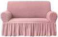 NICEEC Loveseat Covers Washable Love Seat Couch Covers Slipcover with Skirt