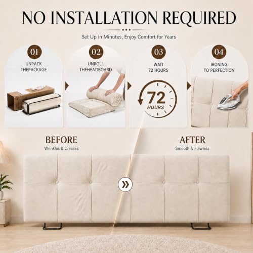 King Headboard with Adjustable Height